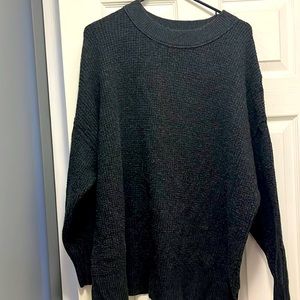 Aerie dark gray crew neck sweater